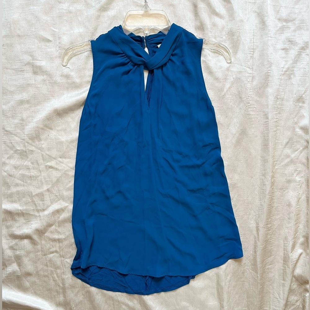 LOFT Vibrant Blue Sleeveless Blouse